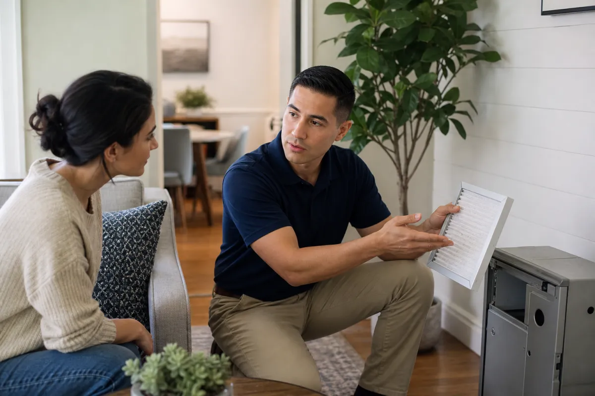 How indoor air quality service works