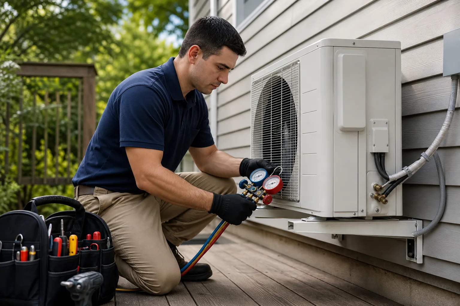 Find and fix mini-split refrigerant leaks