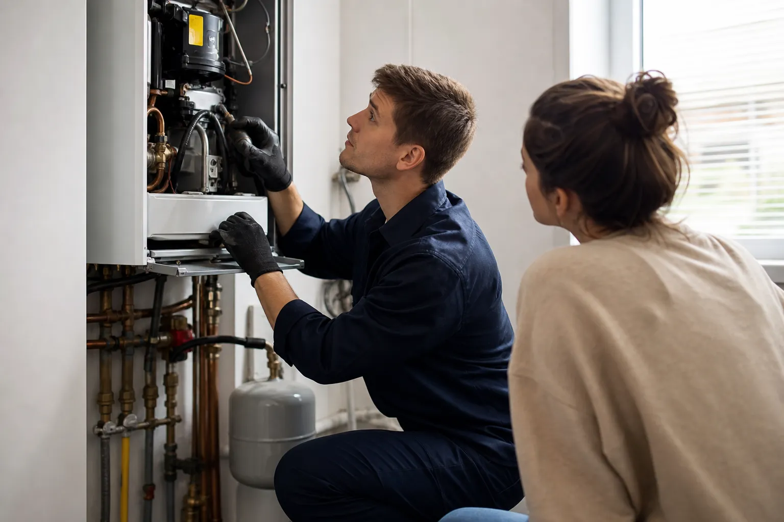 Boiler repair that restores heat