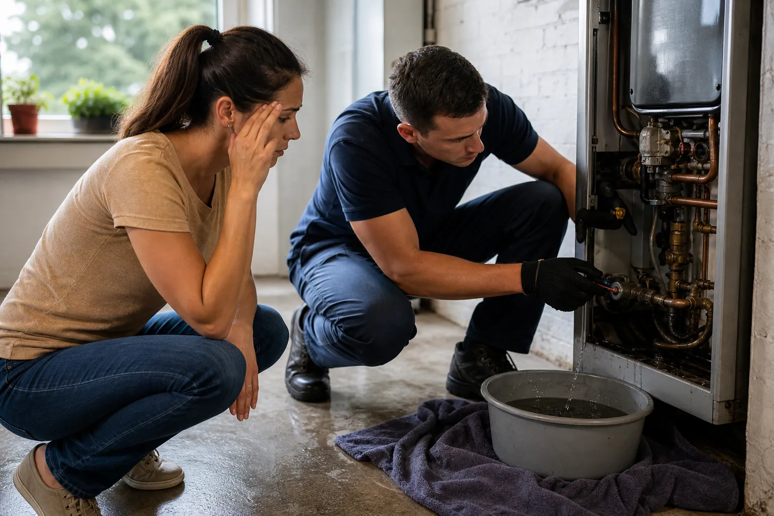 Boiler leaking