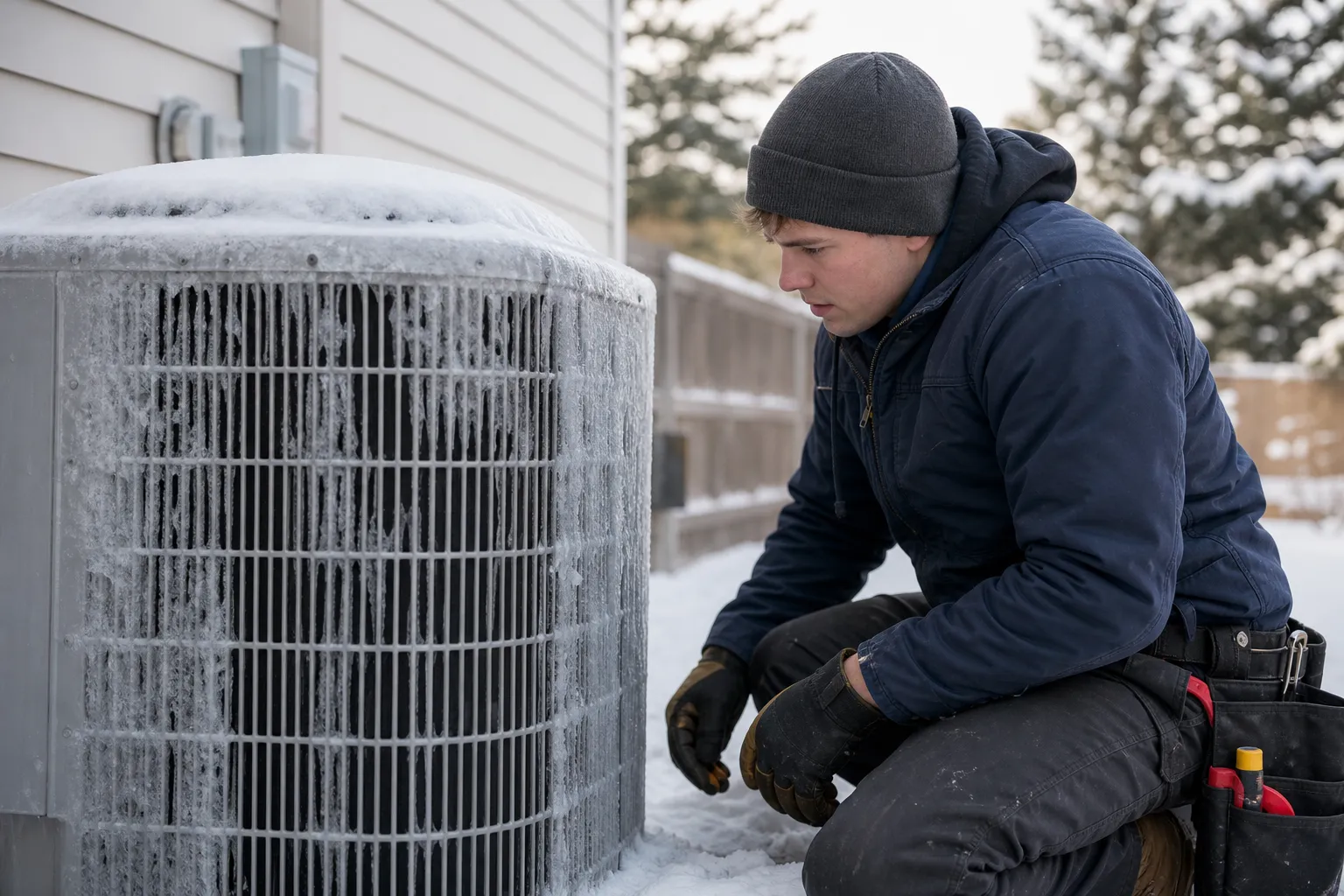 When your outdoor unit starts icing up