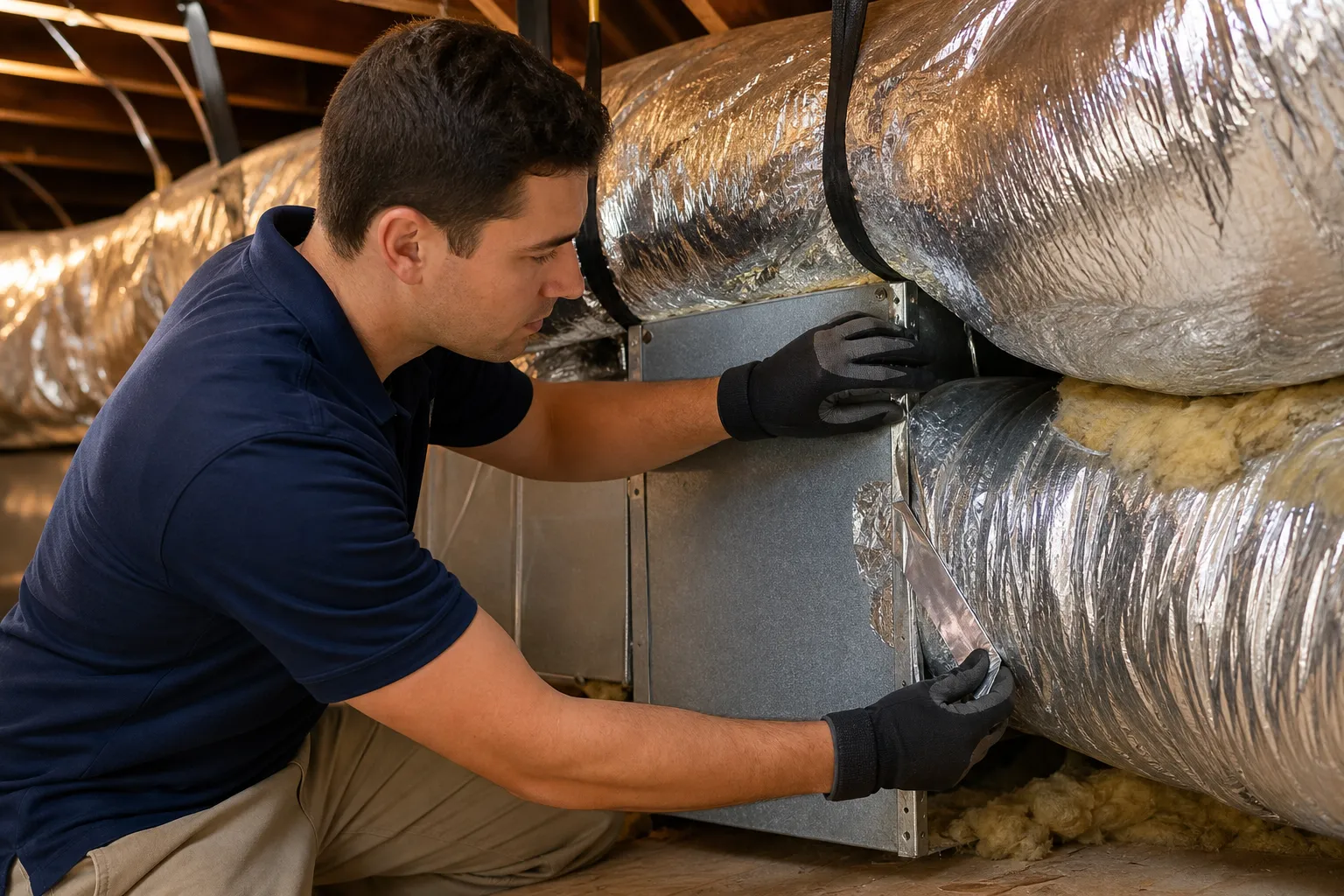 Leaking ductwork