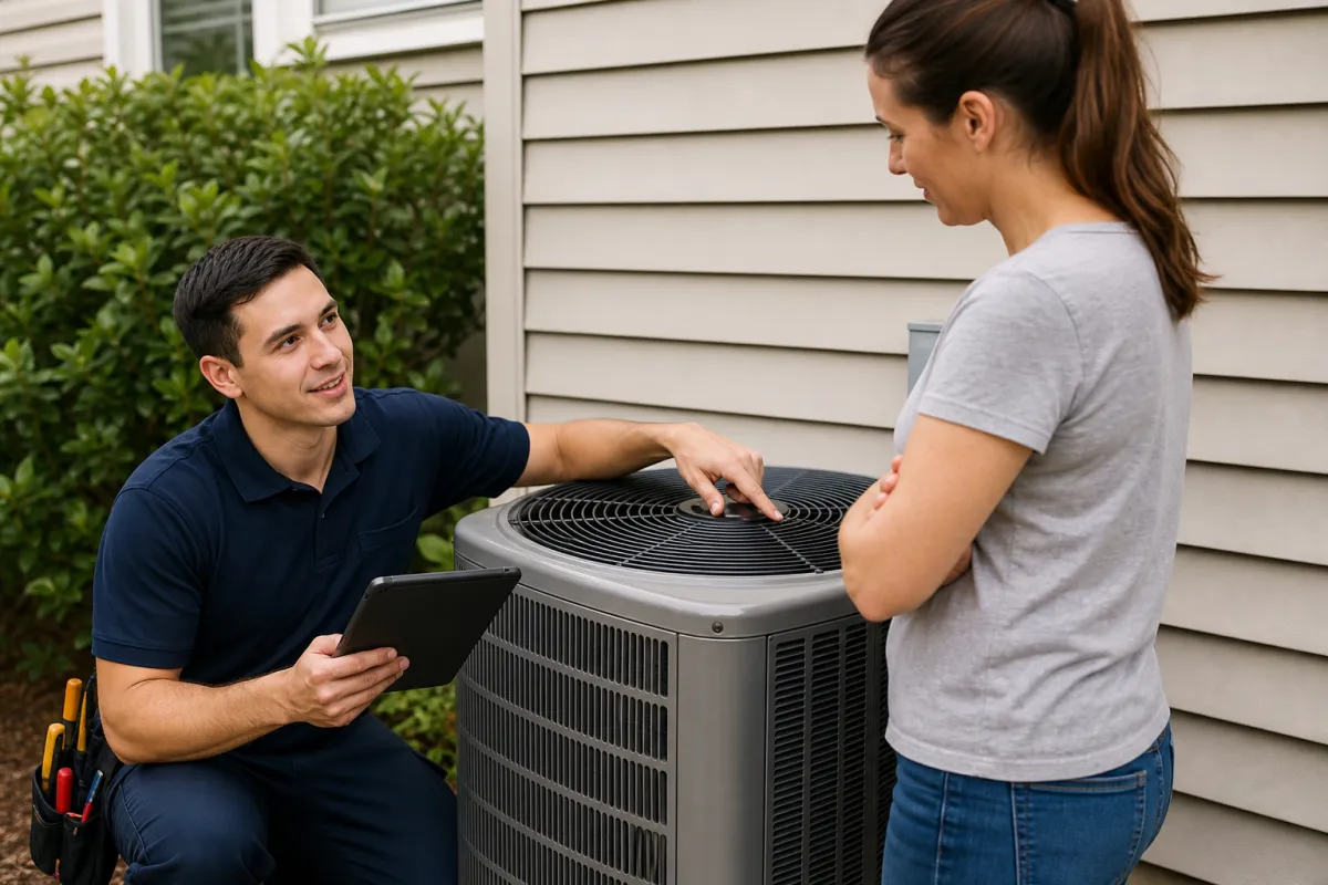 Air conditioning installation process